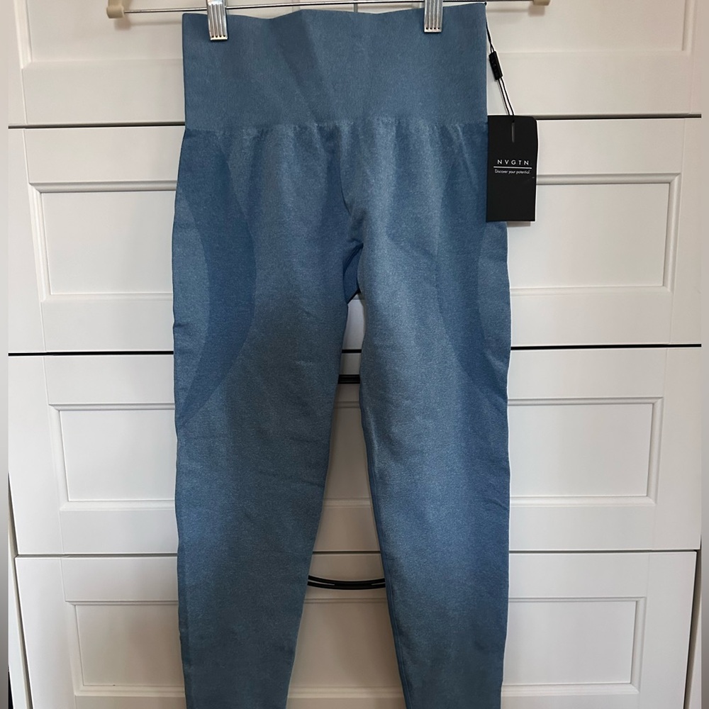 NVGTN Seamless Contour Leggings Blue Size S New with tags